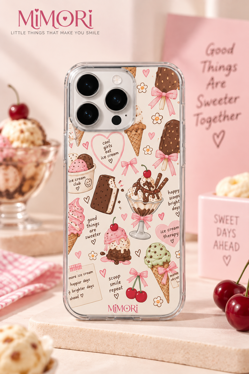 Ice Cream Cherry Phone Case 🍦🍒