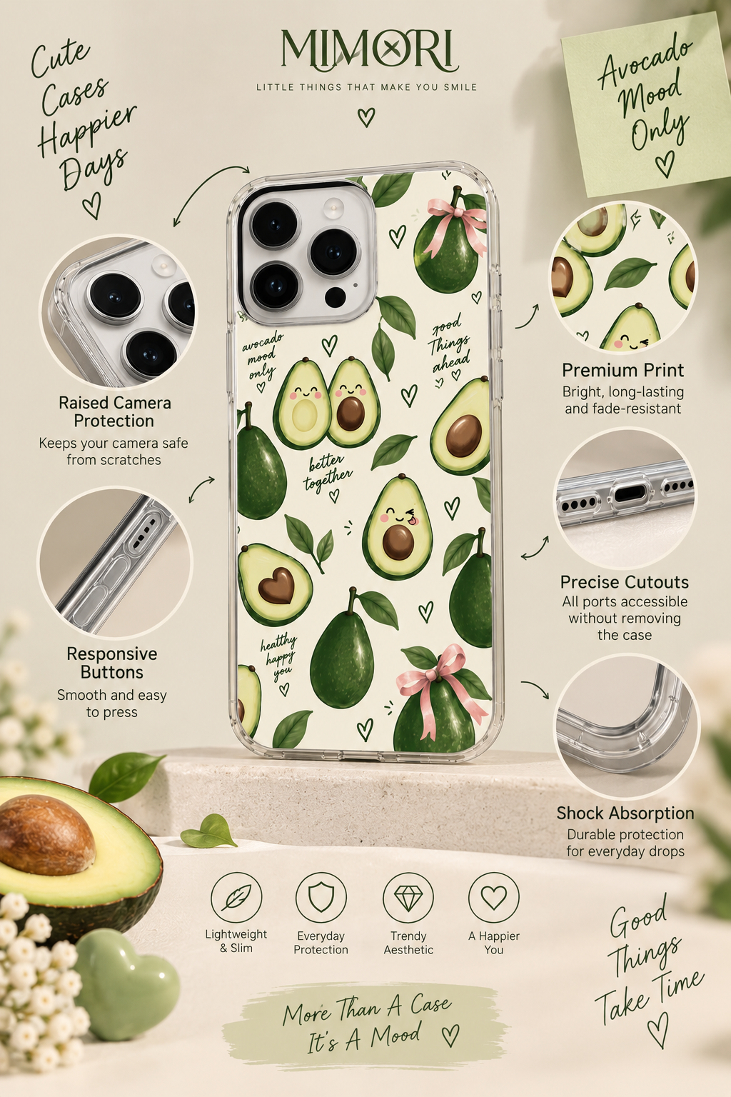 Avocado Love Phone Case