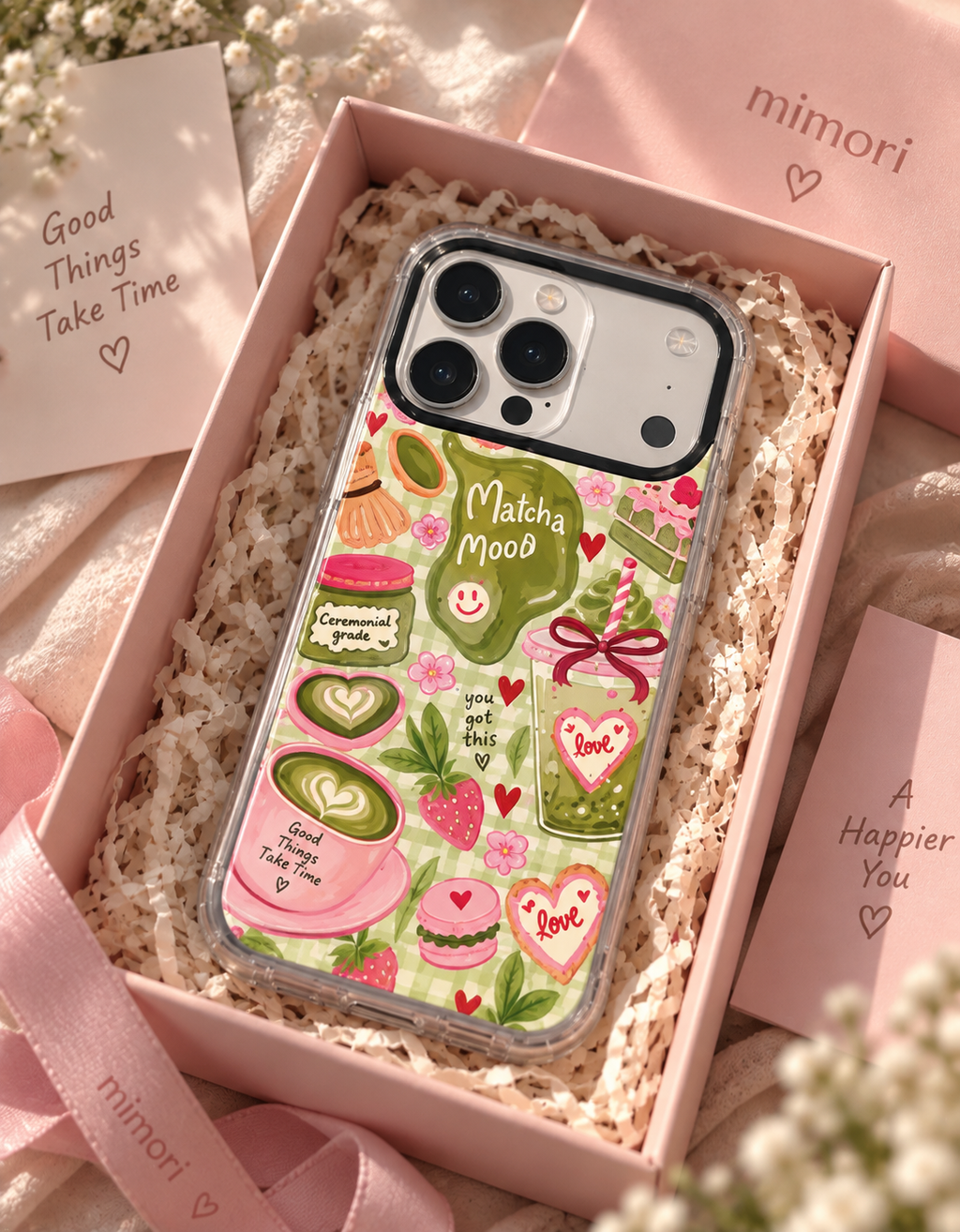 Matcha Mood Phone Case🌷
