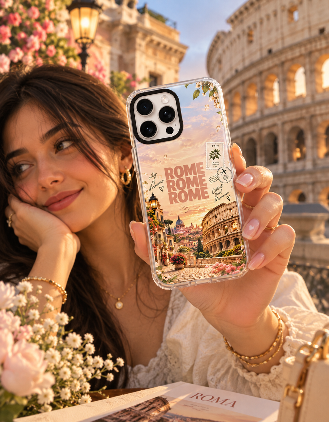 Roma Postcard Phone Case
