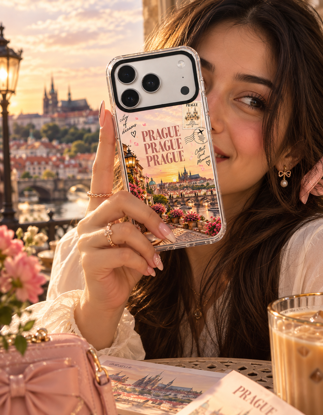 Prague Postcard Phone Case