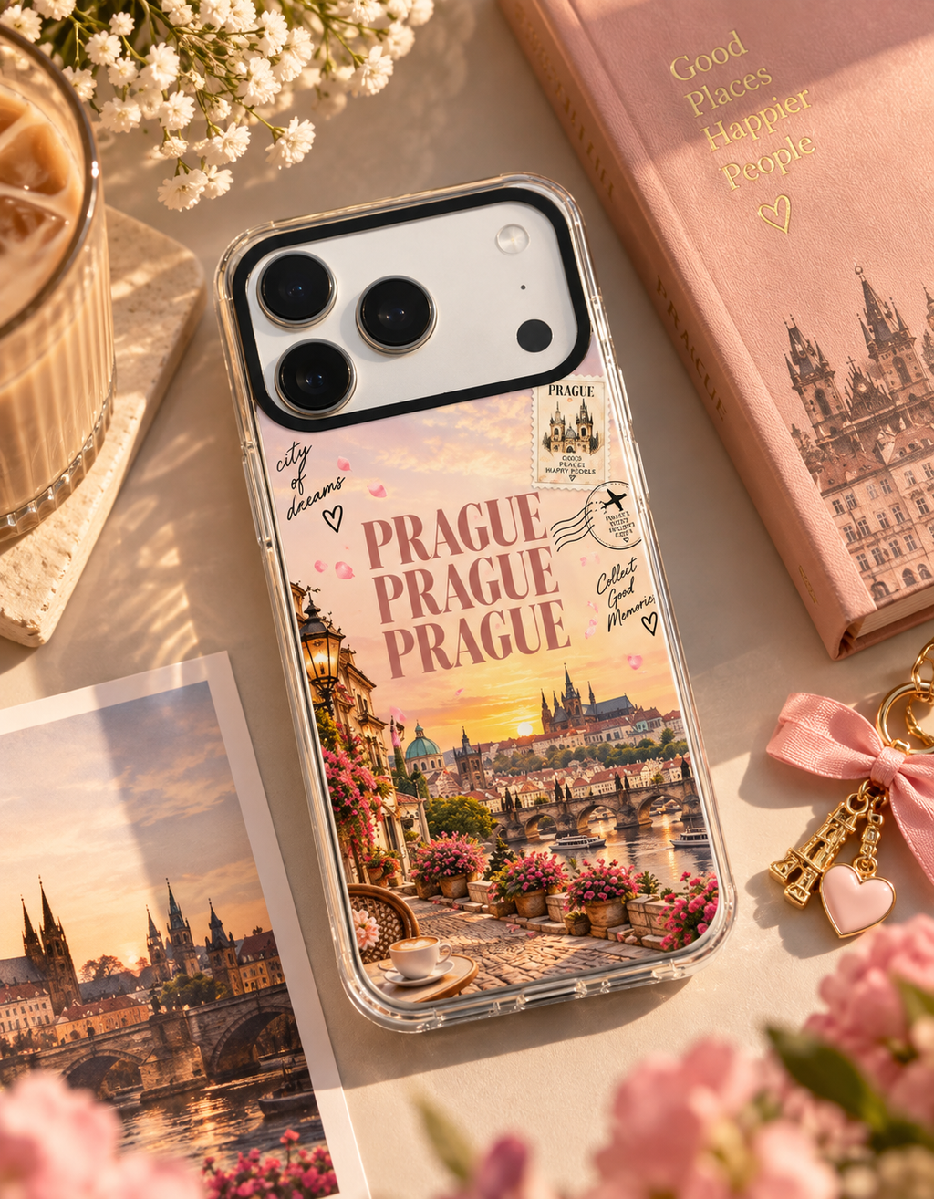 Prague Postcard Phone Case