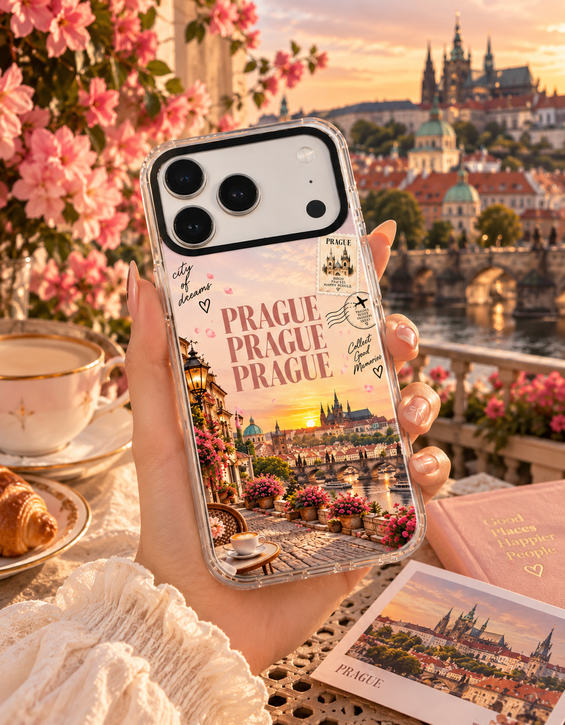 Prague Postcard Phone Case