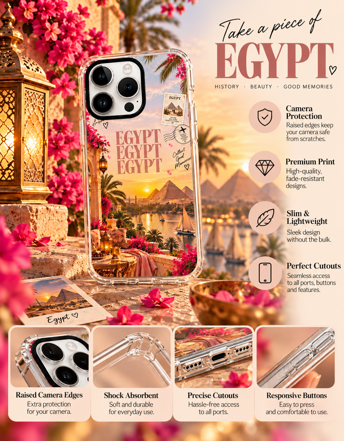 Egyptian Sunset Phone Case