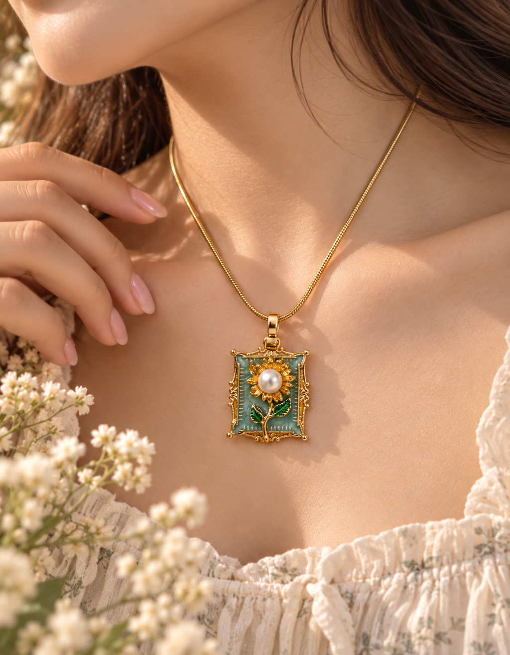Sunflower Secret Necklace