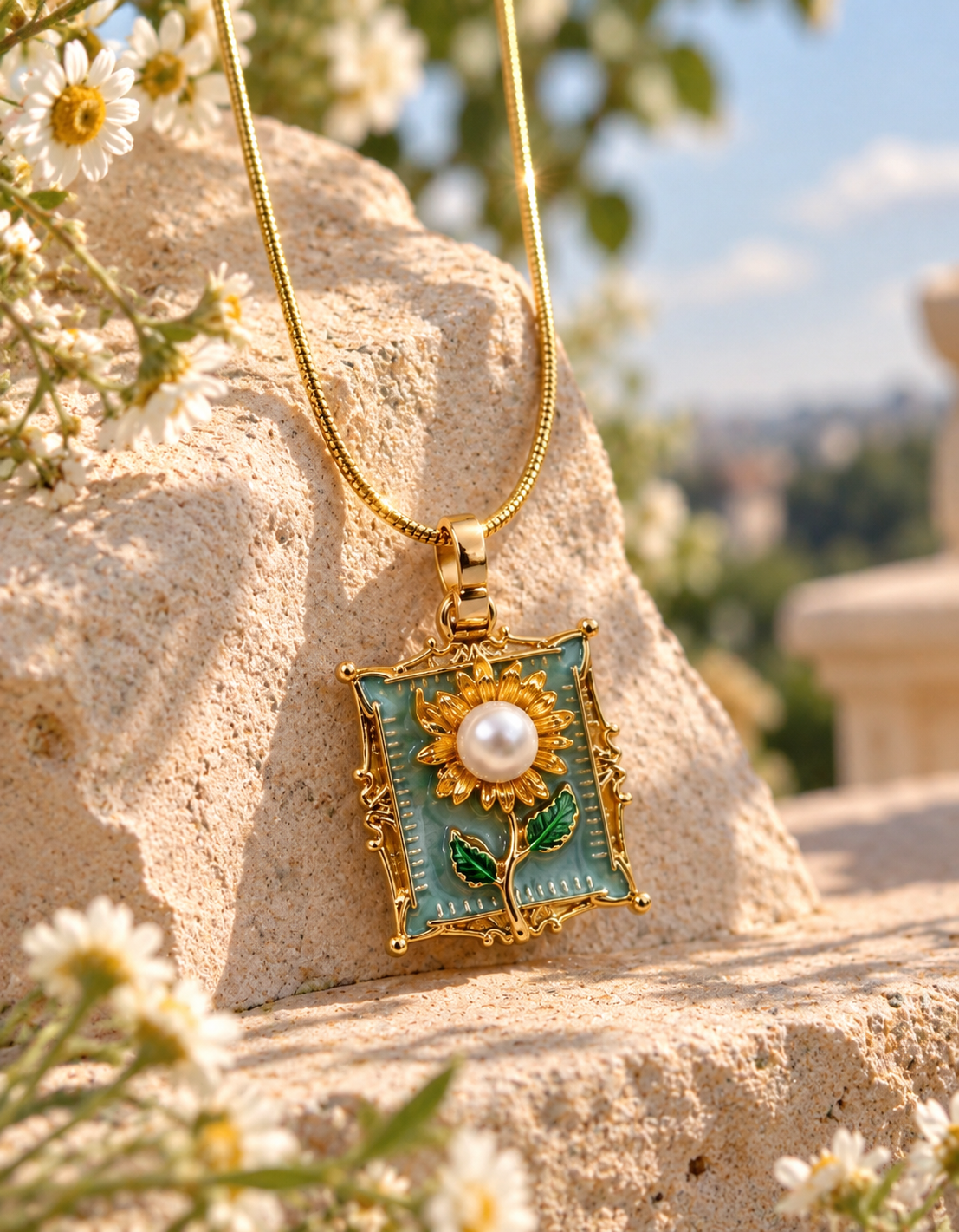 Sunflower Secret Necklace