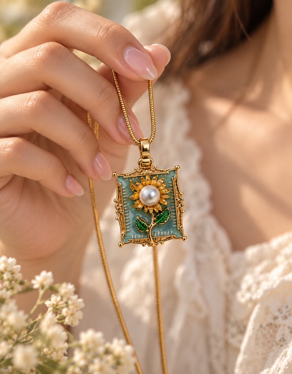 Sunflower Secret Necklace