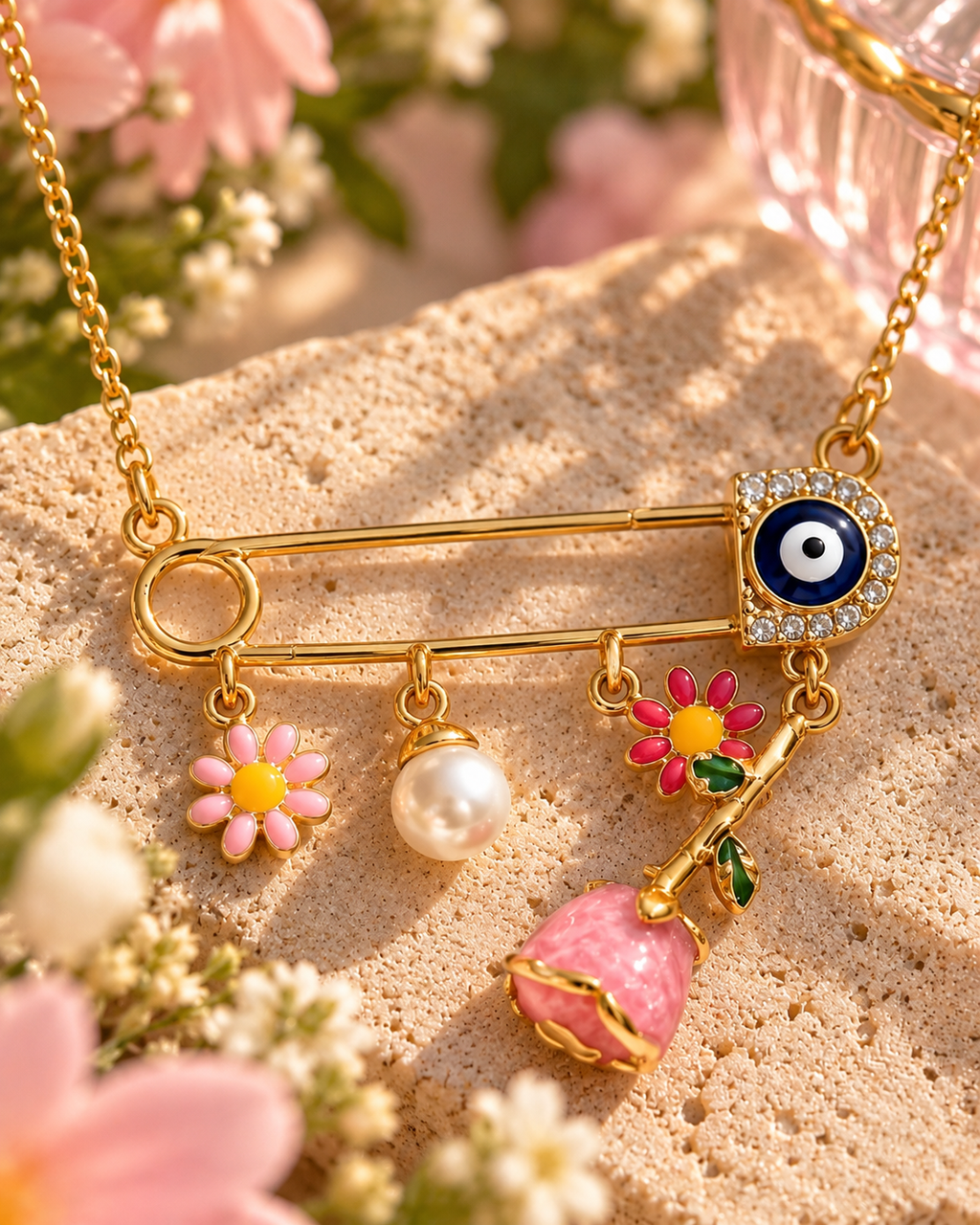 Lucky Bloom Evil Eye Necklace