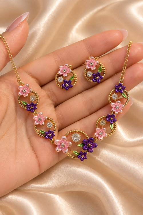 Lavender Garden Jewellery Set