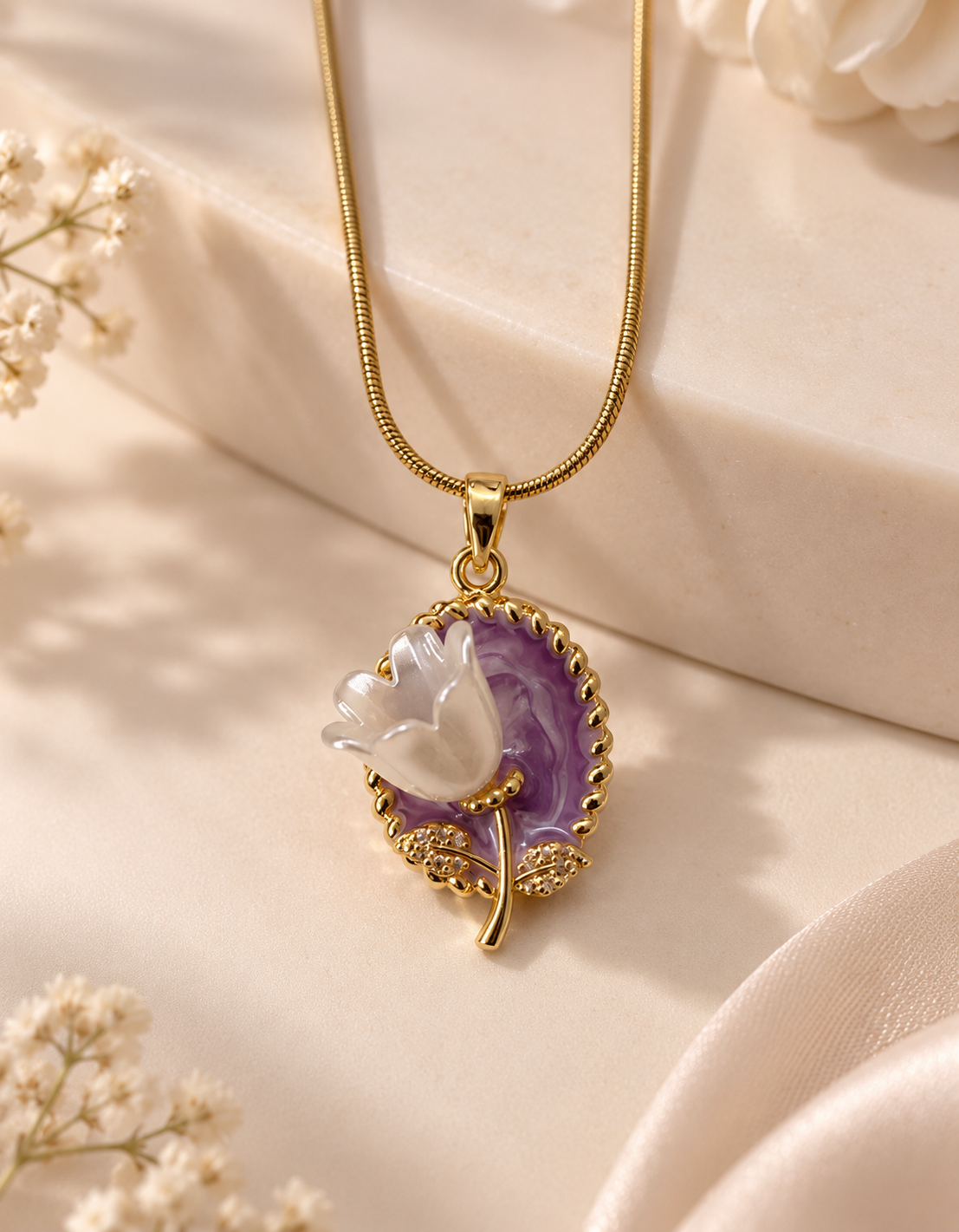 Lavender Bloom Necklace