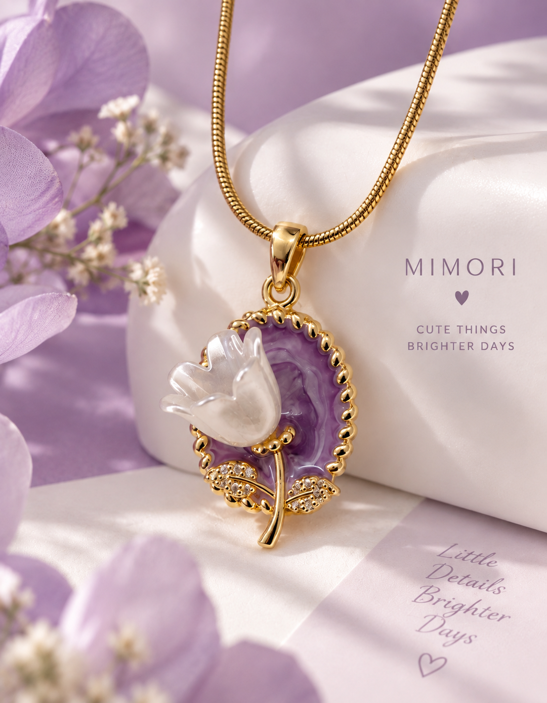 Lavender Bloom Necklace