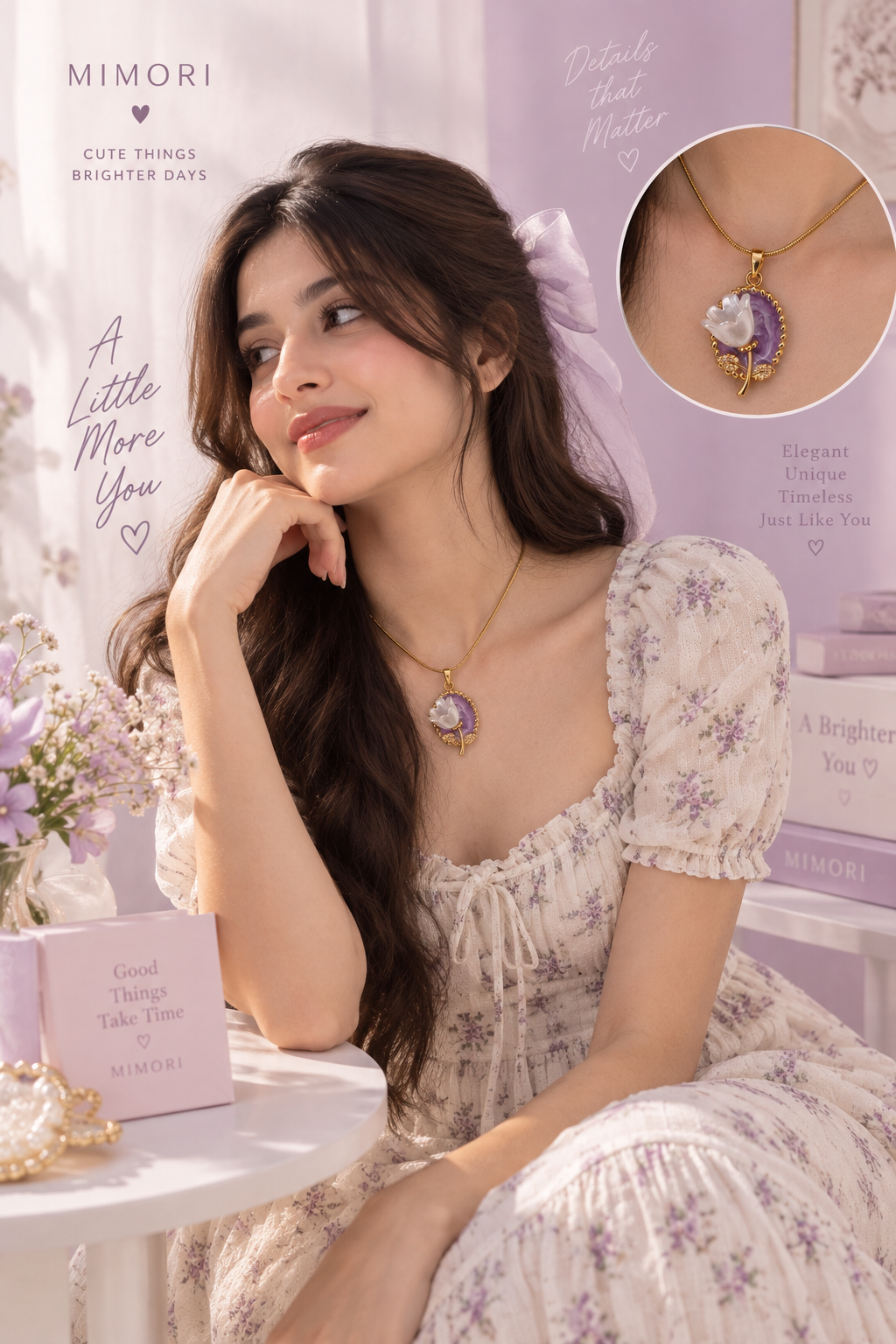 Lavender Bloom Necklace