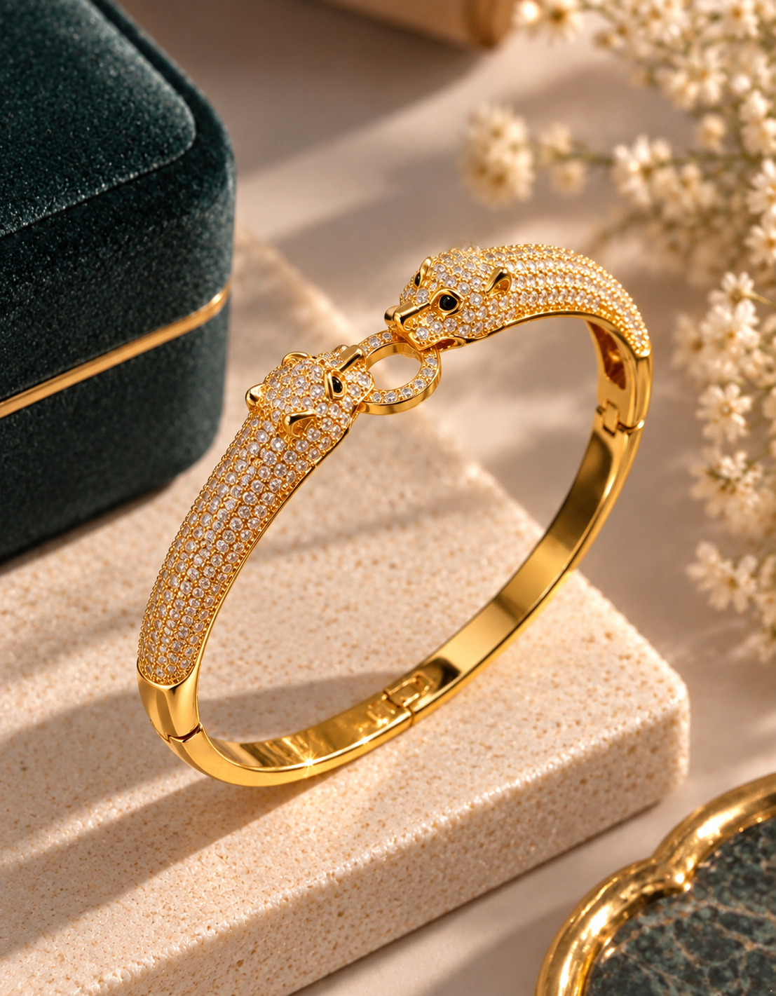 Golden Panther Cuff