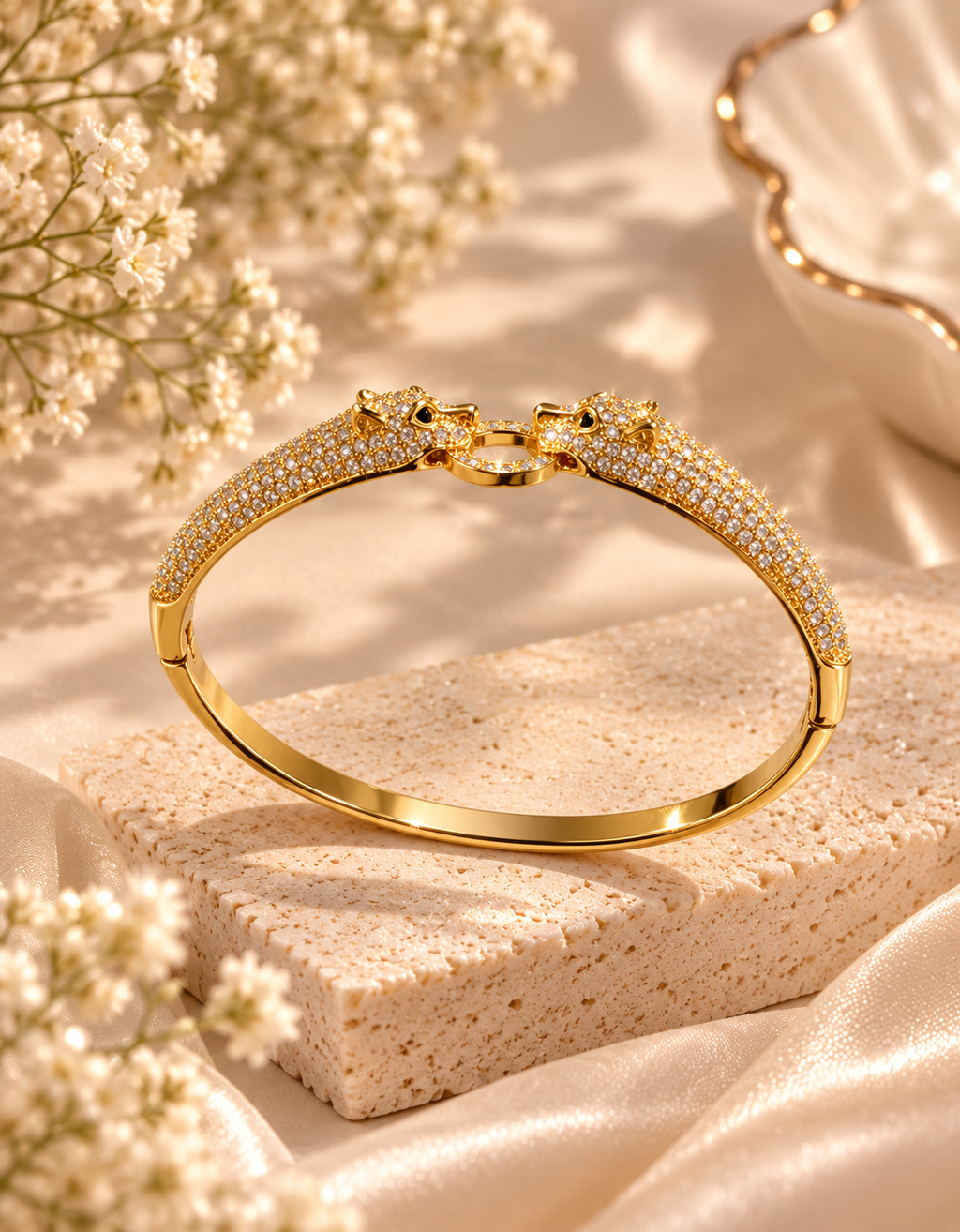 Golden Panther Cuff