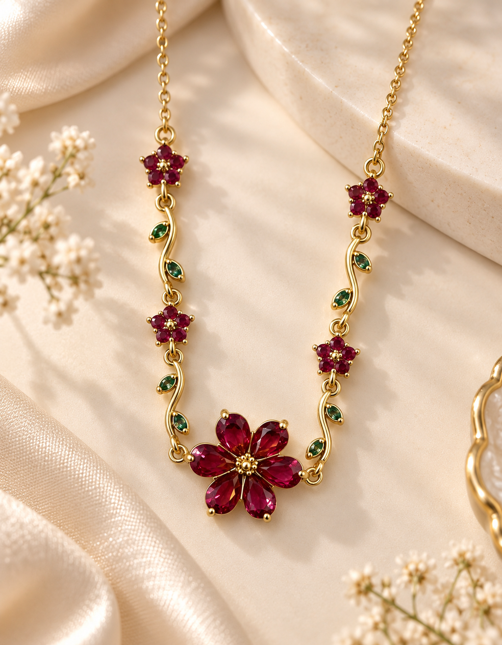 Ruby Garden Necklace
