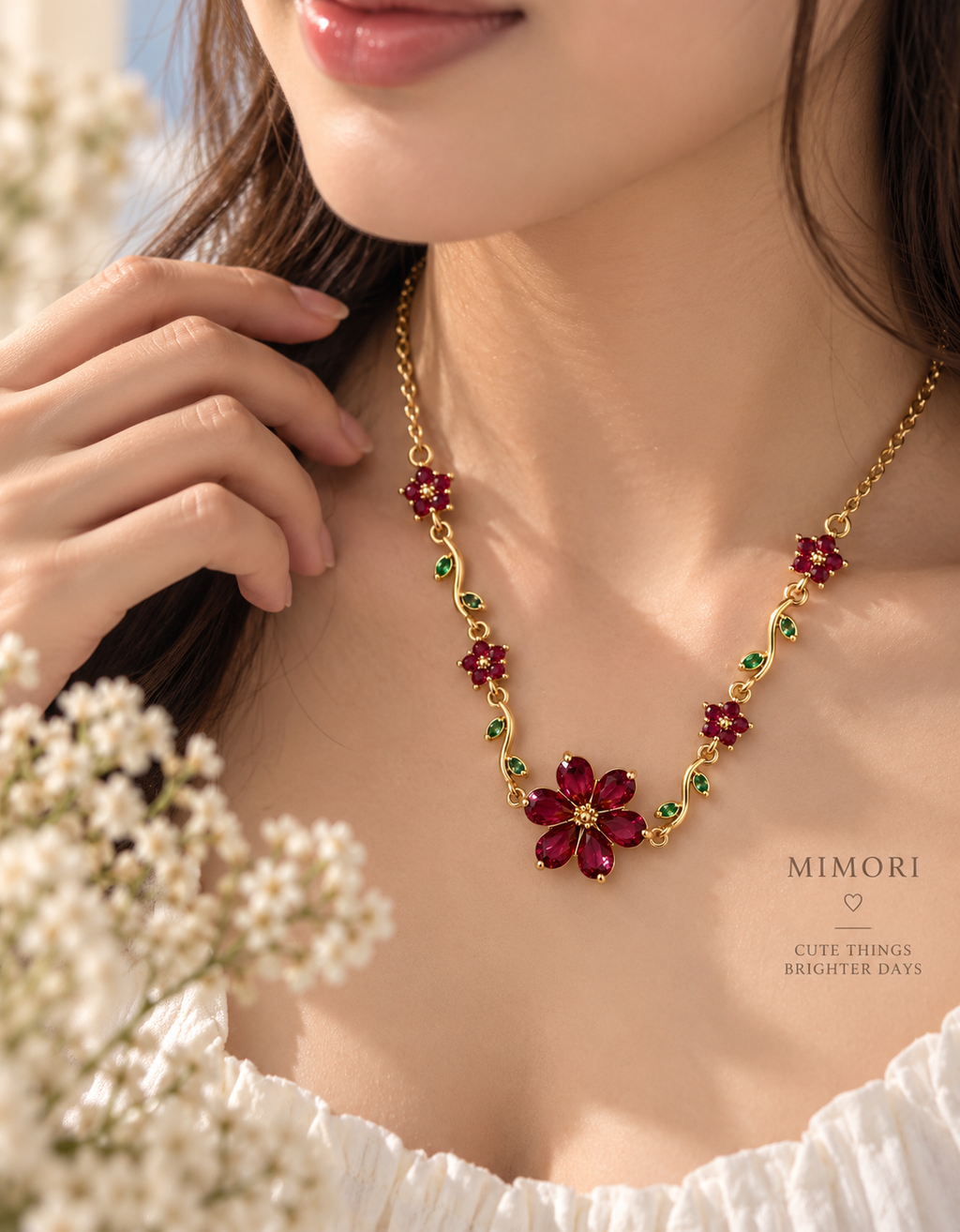 Ruby Garden Necklace