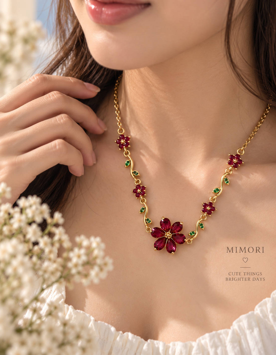 Ruby Garden Necklace