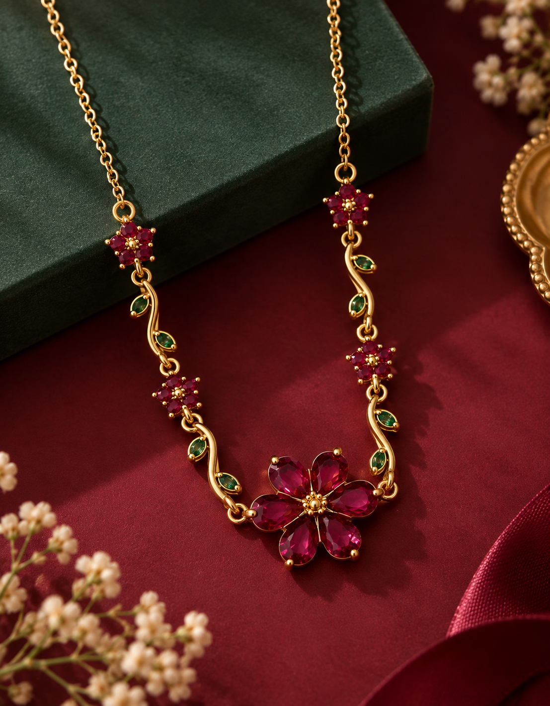 Ruby Garden Necklace