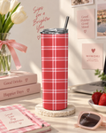 Cherry Check Tumbler